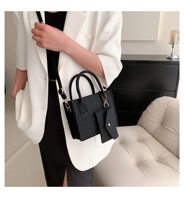 Shoulder Diagonal Two-Piece Bag