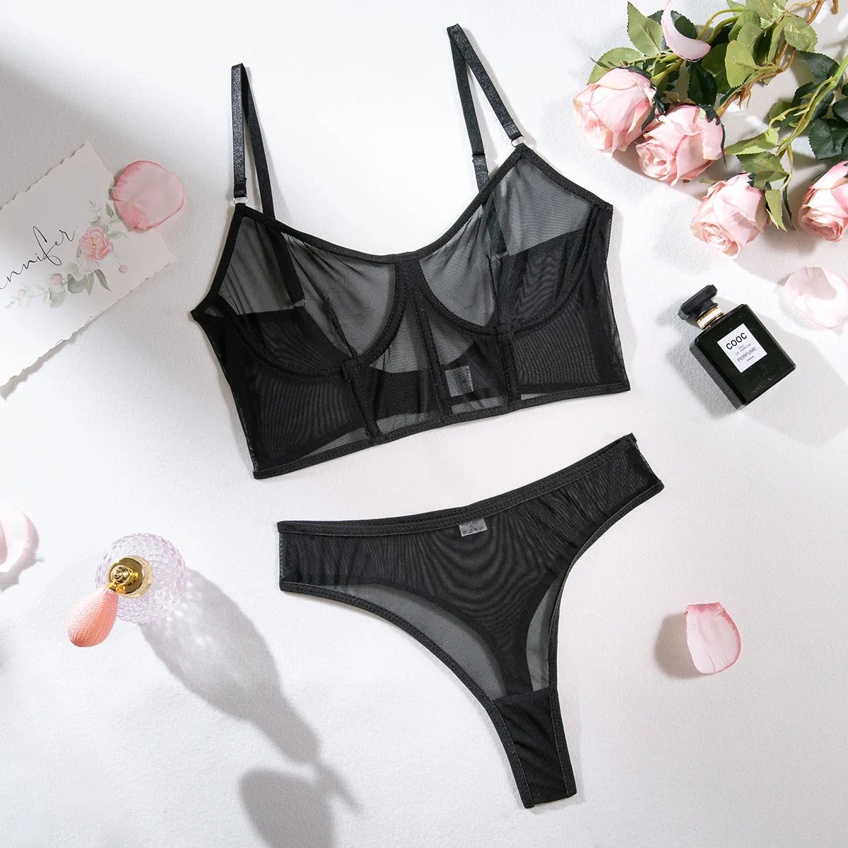 Mesh Lingerie Set