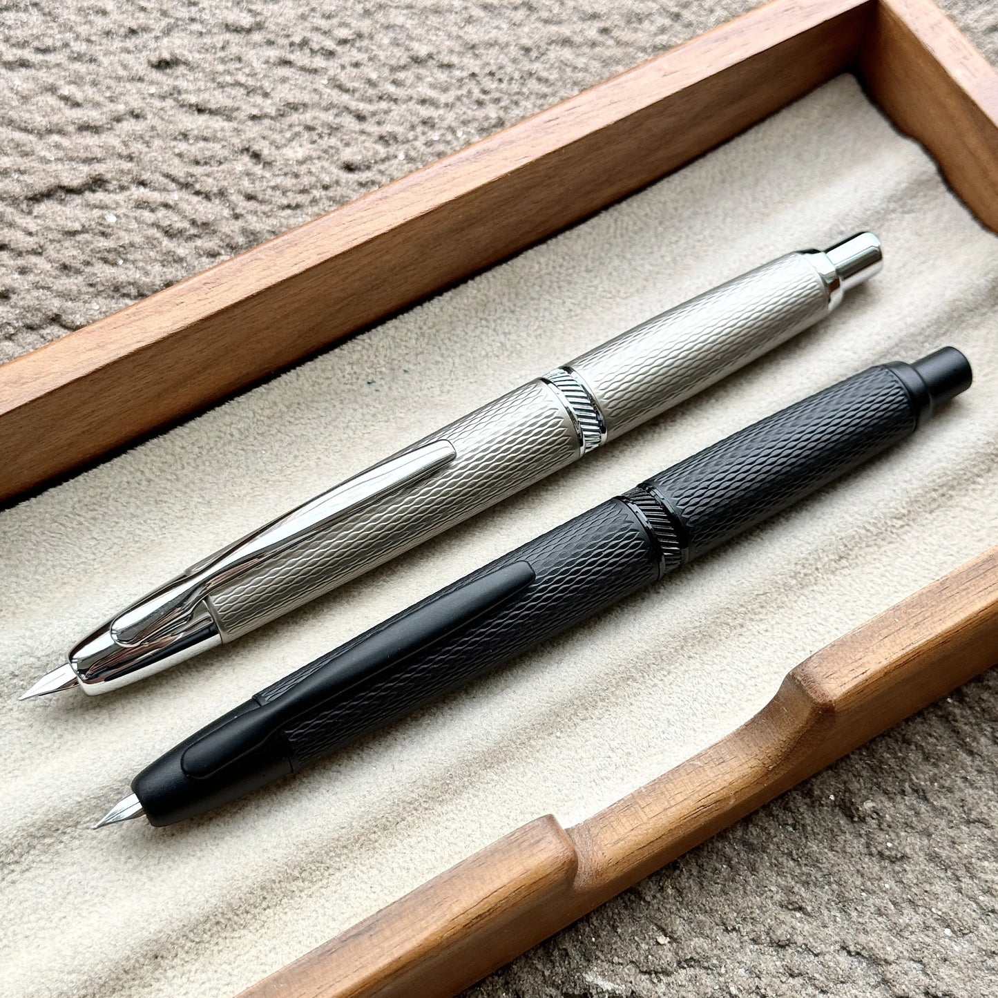 Fountain Pen Retractable EF/F Nib Metal With Clip