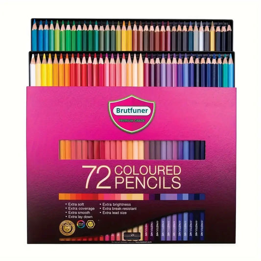Brutfuner Colored Pencils 72 Count, Oil Based