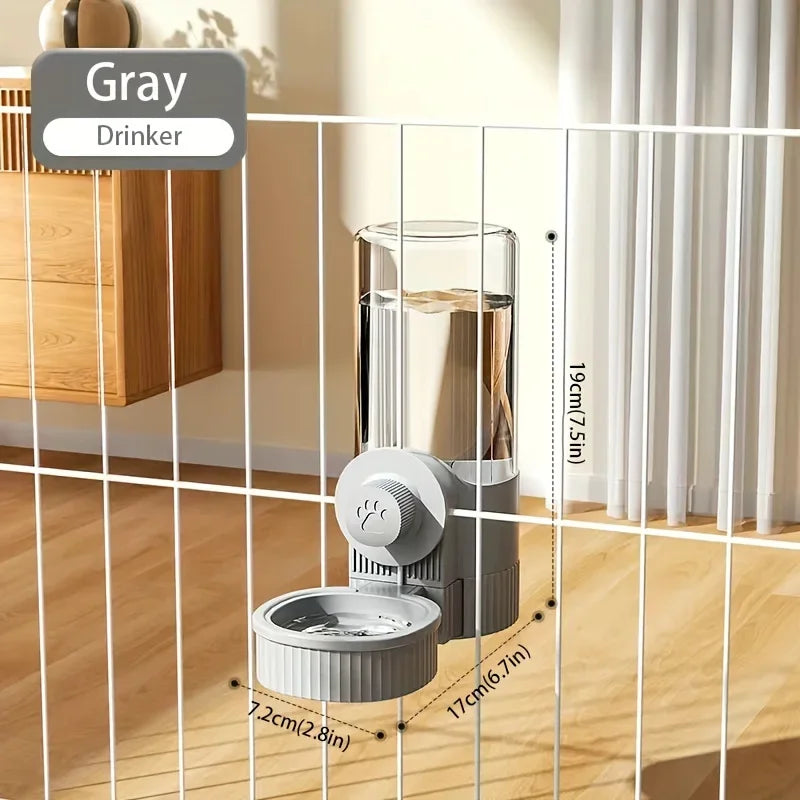 Hanging Gravity Pet Feeder & Water Dispenser