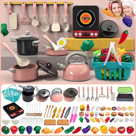 Kids Kitchen Toys Set 92/69/59 Pcs