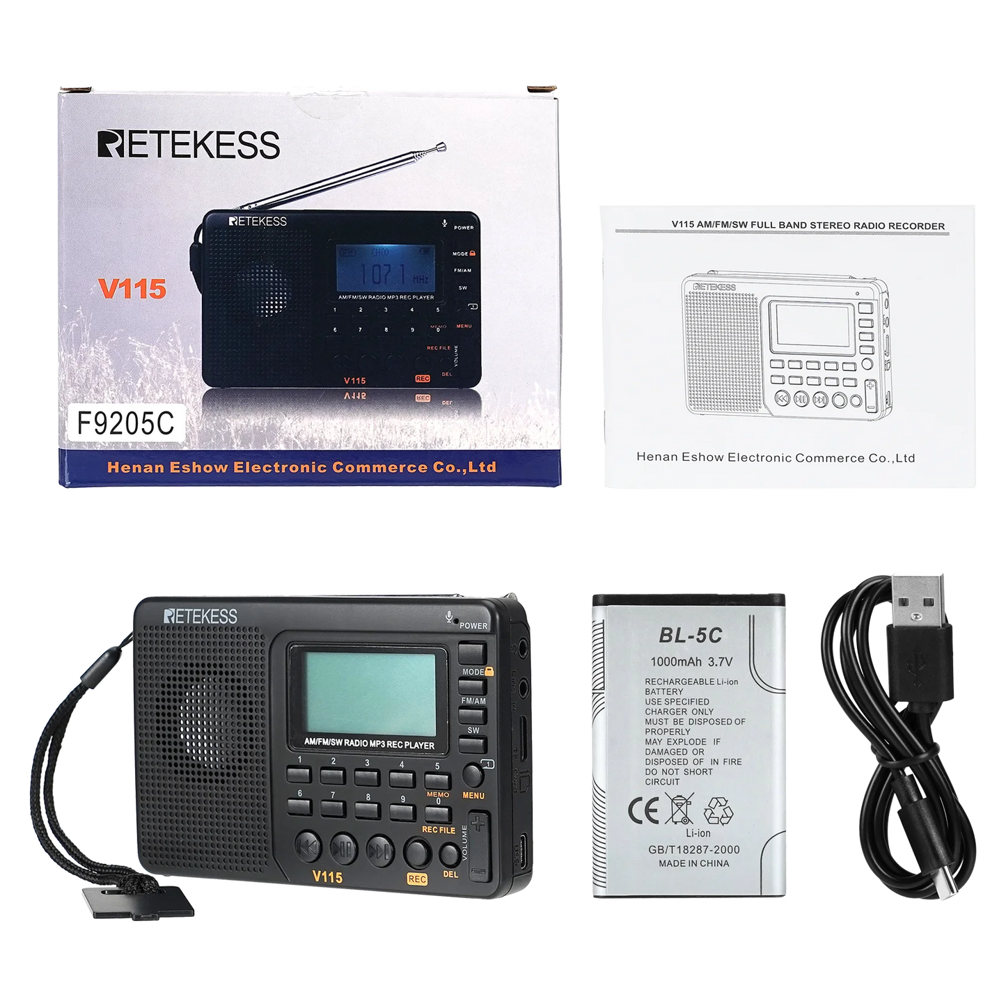 Retekess V115 Radio FM