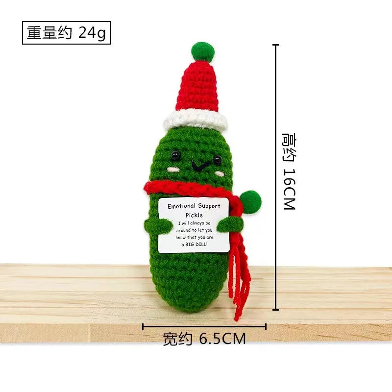 Positive Christmas Potato Crochet Toy