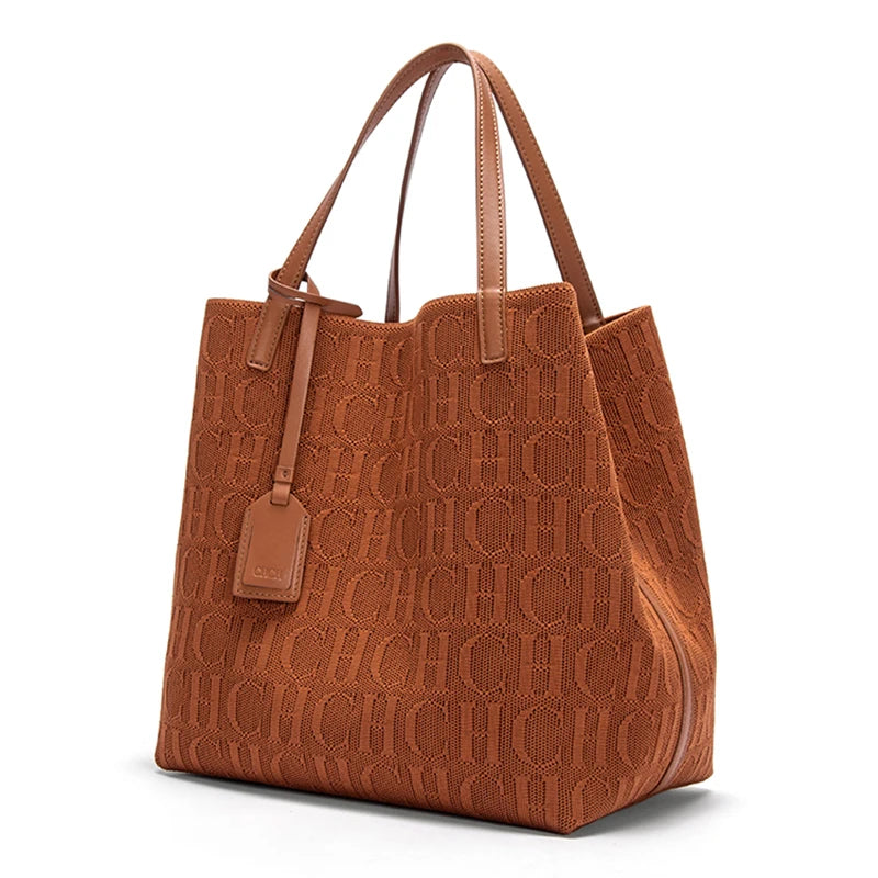 Large Capacity Knitted Tote Bag