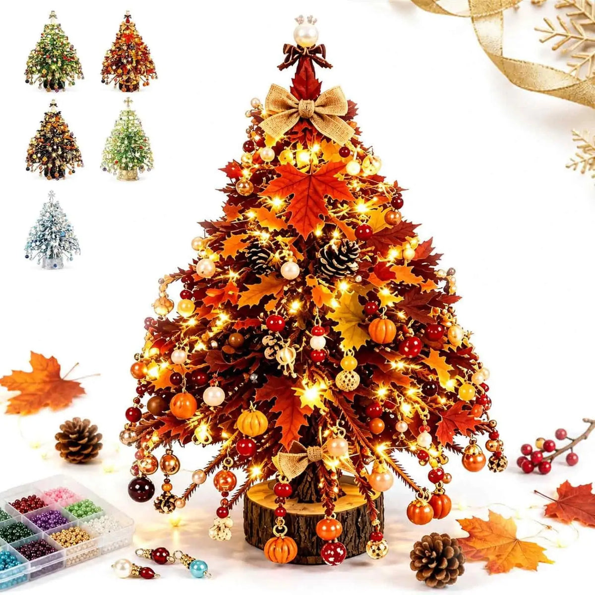 DIY Crystal-Style Beaded Christmas Tree Kit