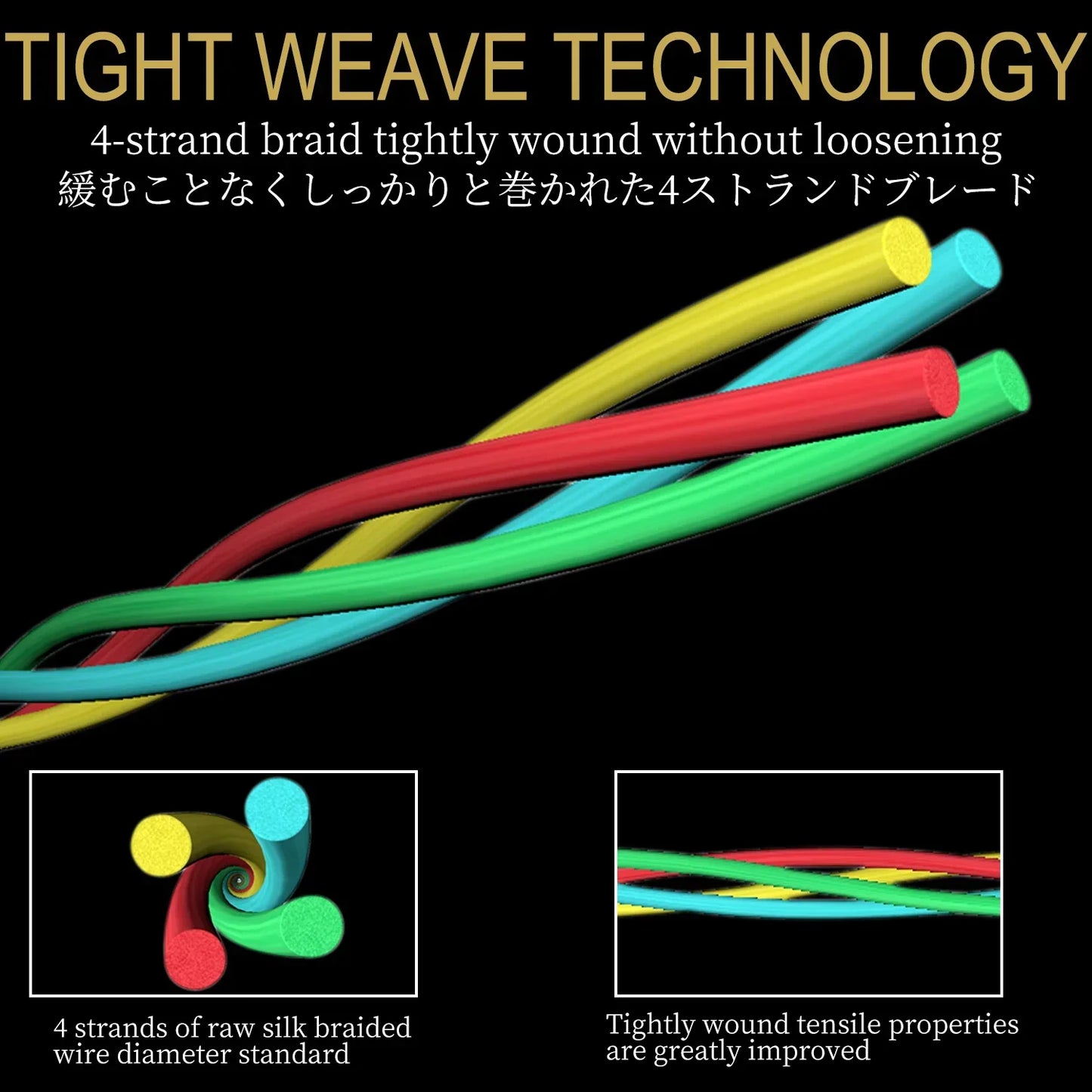Sougayilang Braided Fishing Line 4X 100~1000m