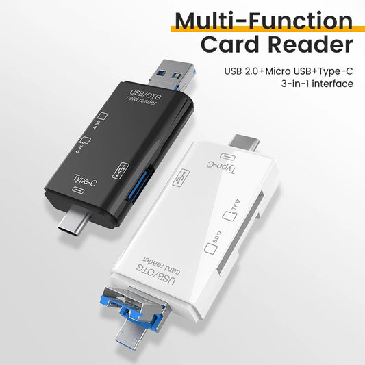 6-in-1 OTG USB Type-C Card Reader