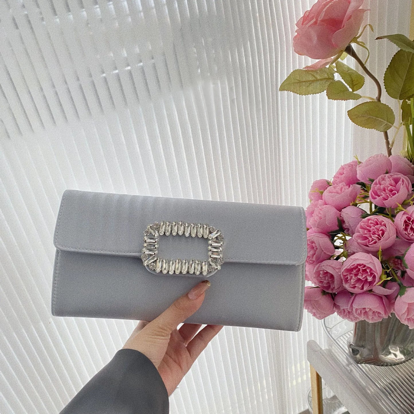 Satin Prom Evening Clutch Bag