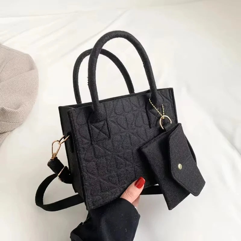 Shoulder Diagonal Two-Piece Bag