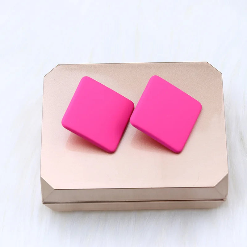 Acrylic Square Stud Earrings