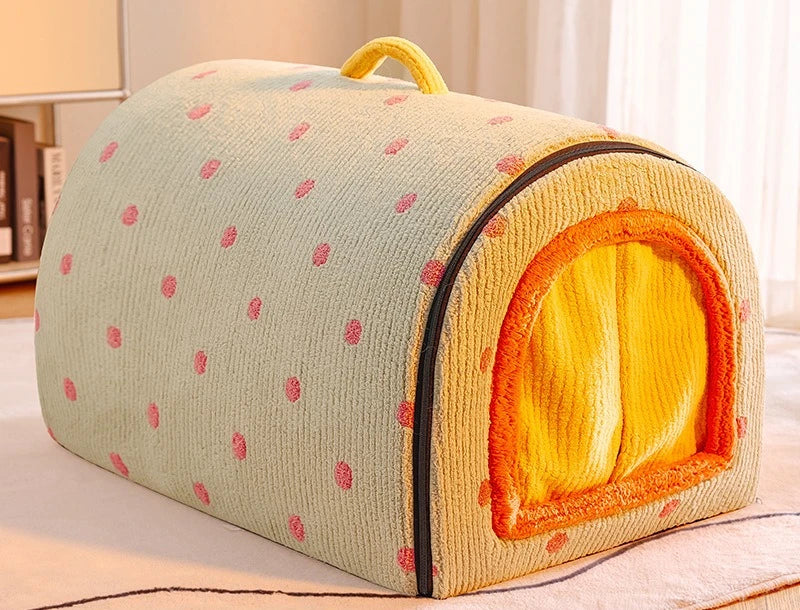 Enclosed Winter Warm Pet Bed House