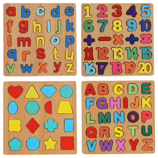 Colorful Alphabet Number Shape Matching Game