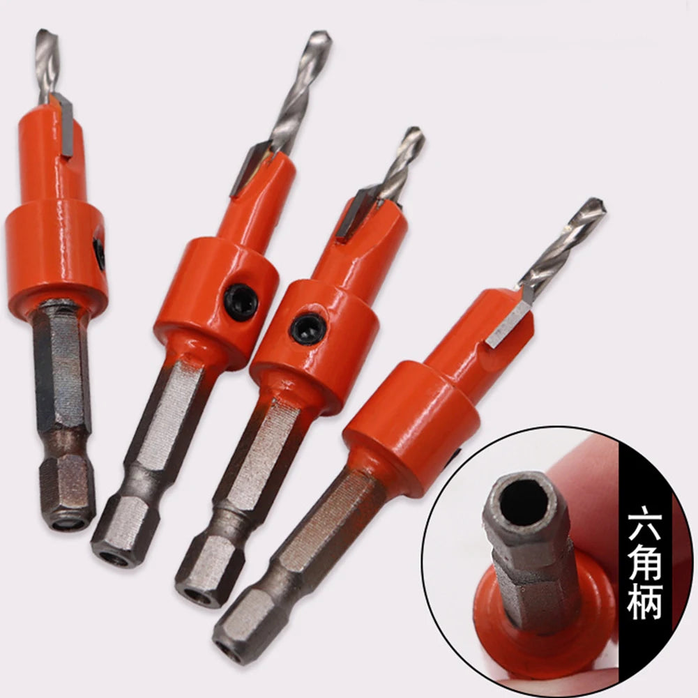 1/4" Woodworking Hex Shank Drills Bit Set