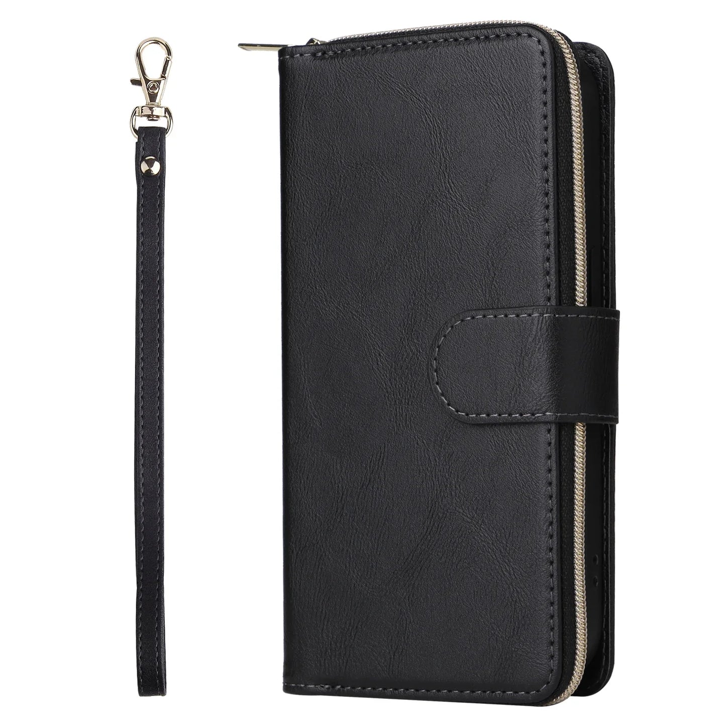 9 Card Slots Leather Case Cover for iPhone