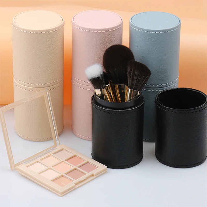 Portable Makeup Brush Holder With Lid