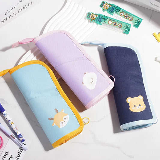 Expandable Desk Pen Holder & Pencil Pouch