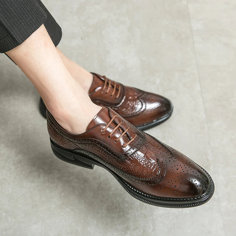 Luxury Men Brogue Shoes