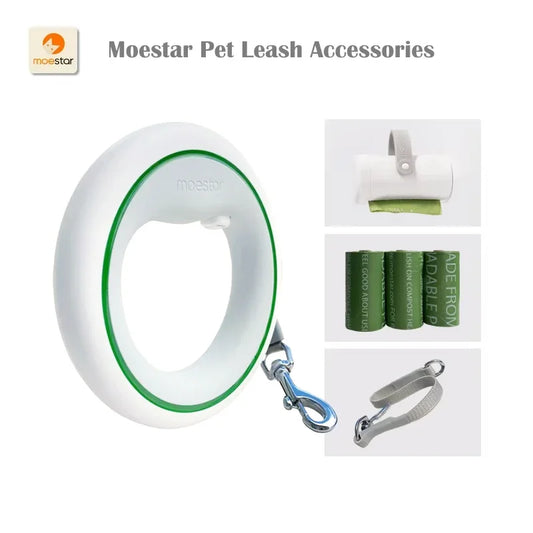 Pet Leash Extension Belt with Poop Bag Dispenser
