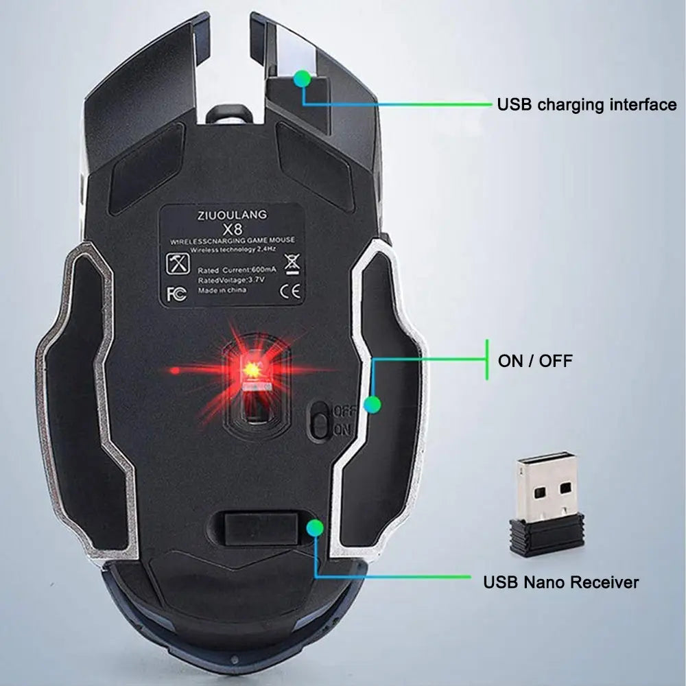Wireless Rechargeable Gaming Mouse