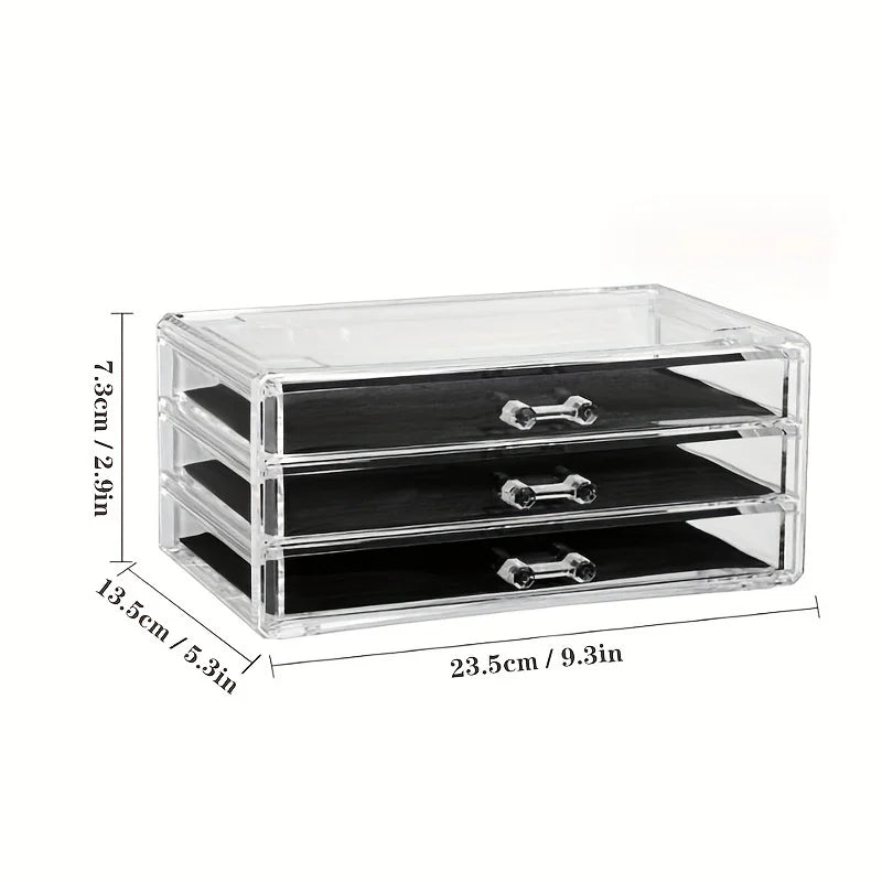 Clear Acrylic Drawer Desk Organizer