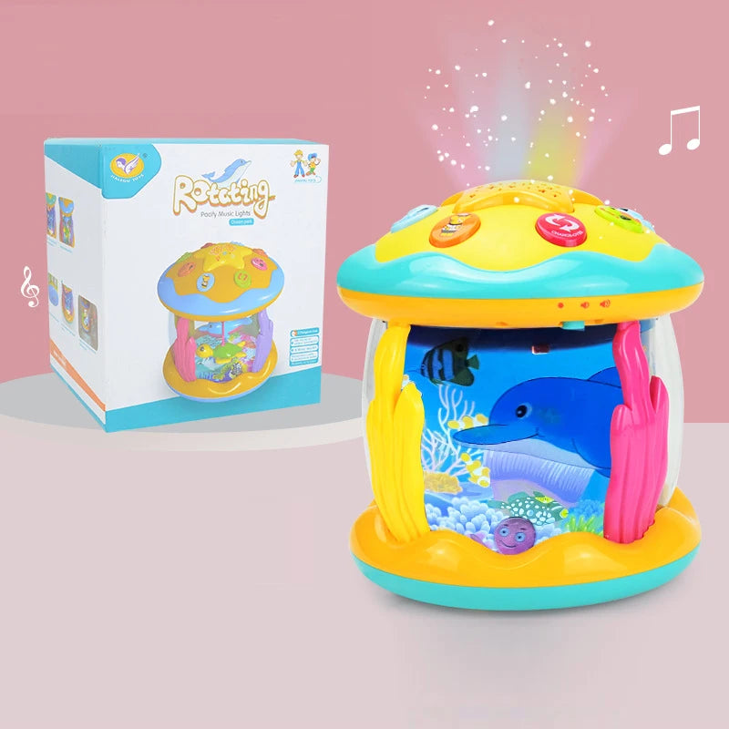 1-3 Years Babies Ocean Light Rotary Projector Musical Toy