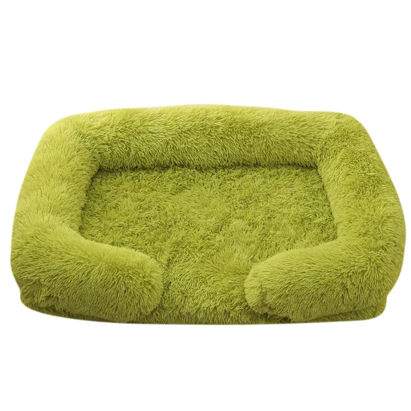 Plush Dog Bed with Removable Cover