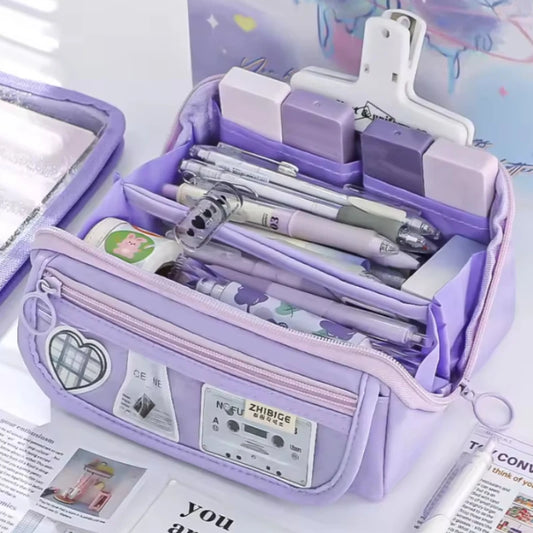 Large Capacity Learning Pencil Case