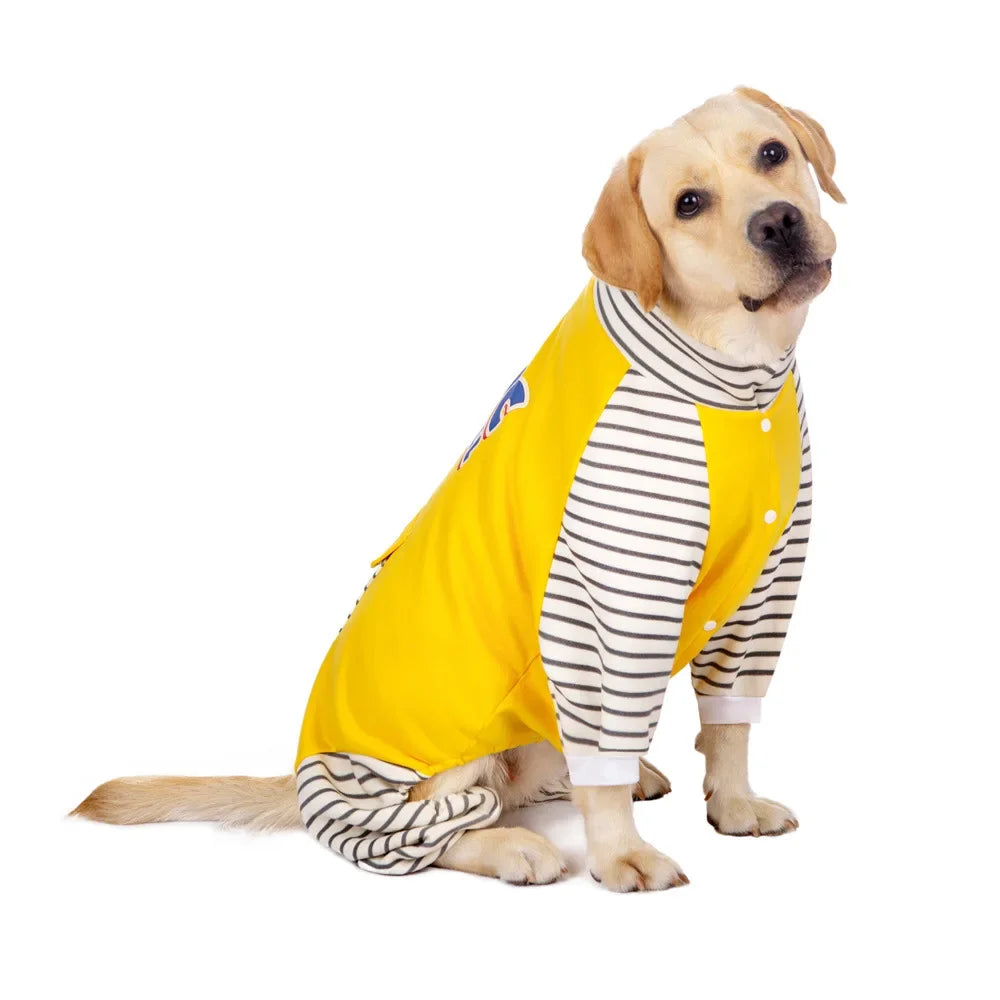 Miss Doggy Warm Turtleneck Dog Pajamas for Large Dogs