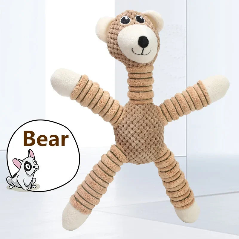 Animal Plush Squeaky Dog Toy