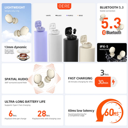 Wireless Bluetooth In-Ear Earphones