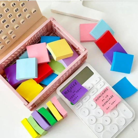 Fluorescent Sticky Notes Set – Planner Memo Pads