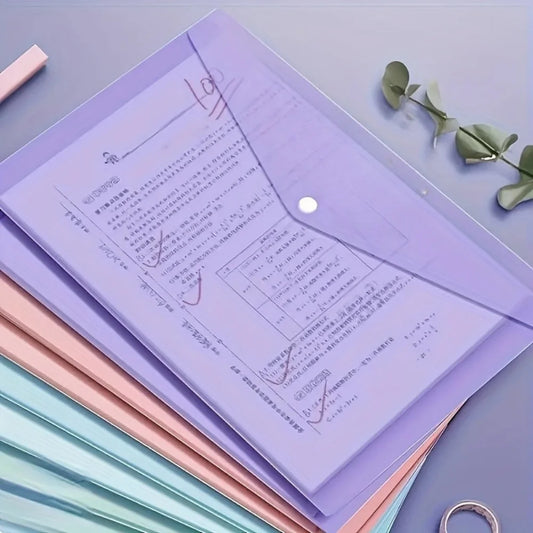 A4 Transparent Waterproof Document Folder Set
