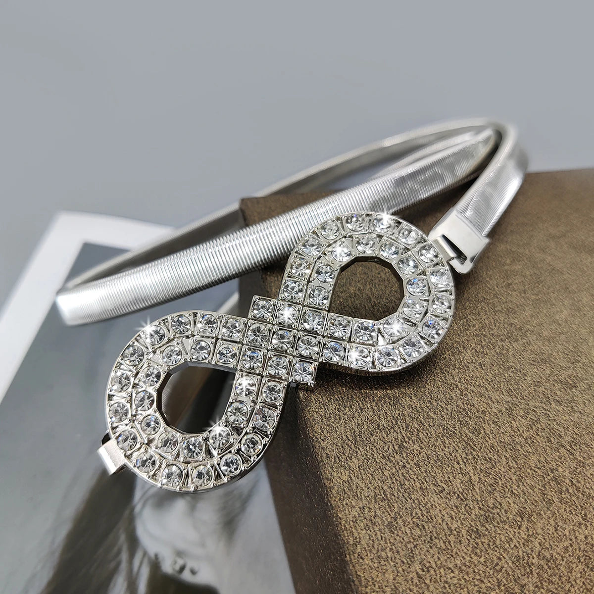 Fashion Rhinestone Gold Chain Belt