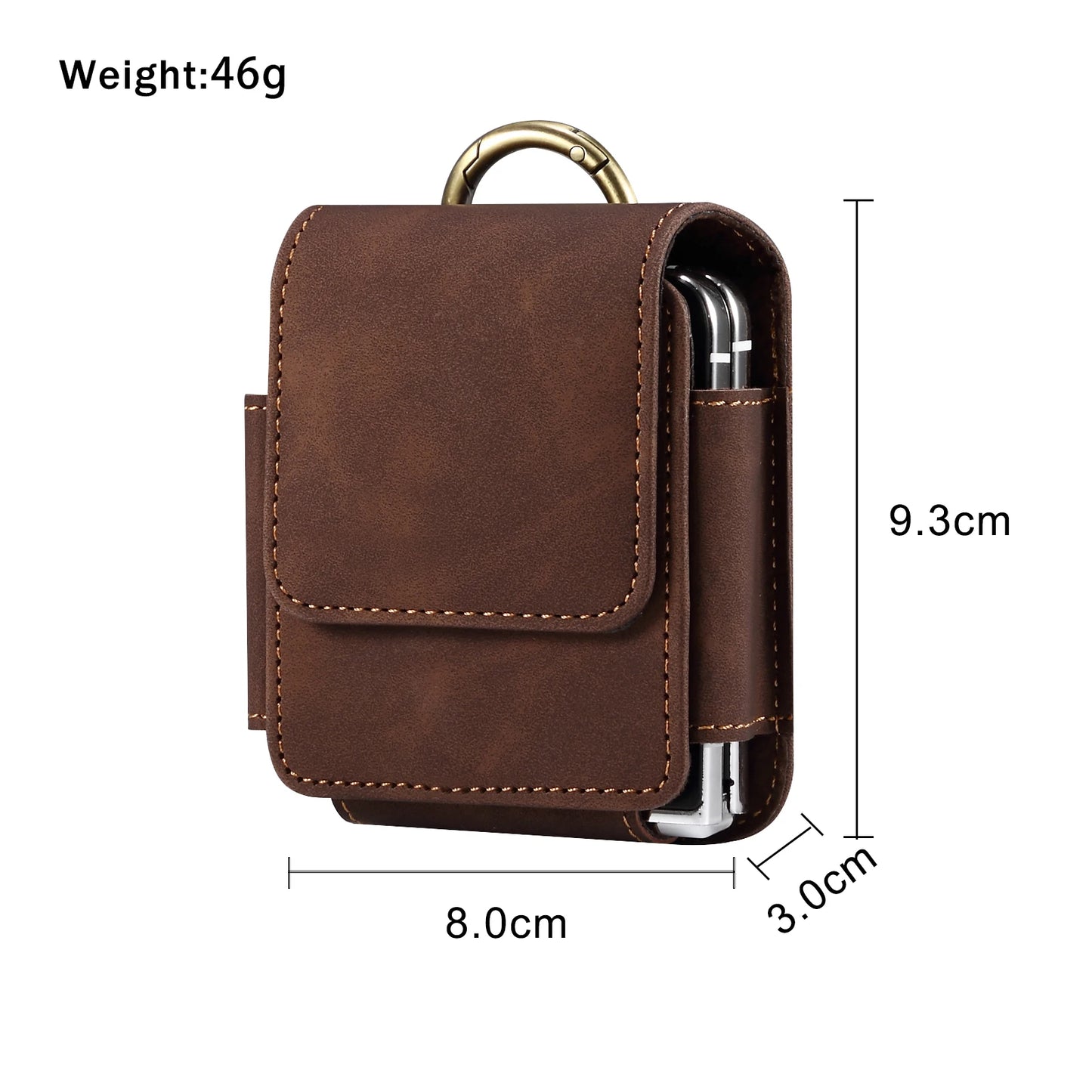 Leather Belt Clip Holster Case for Foldable Phones