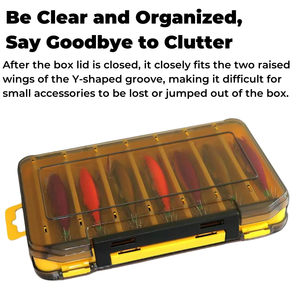Double-Sided Waterproof Fishing Tackle Box