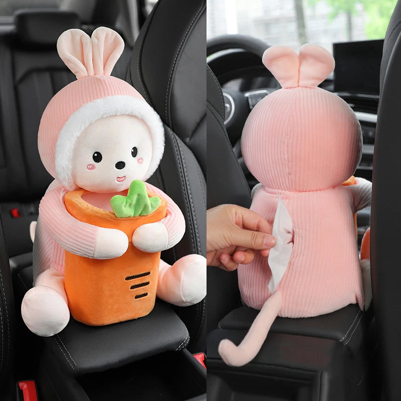 Cute Car Tissue Box 2 In 1Cartoon Holder