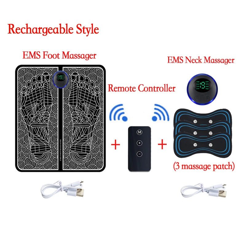 Rechargeable Foot Massager with Remote Control