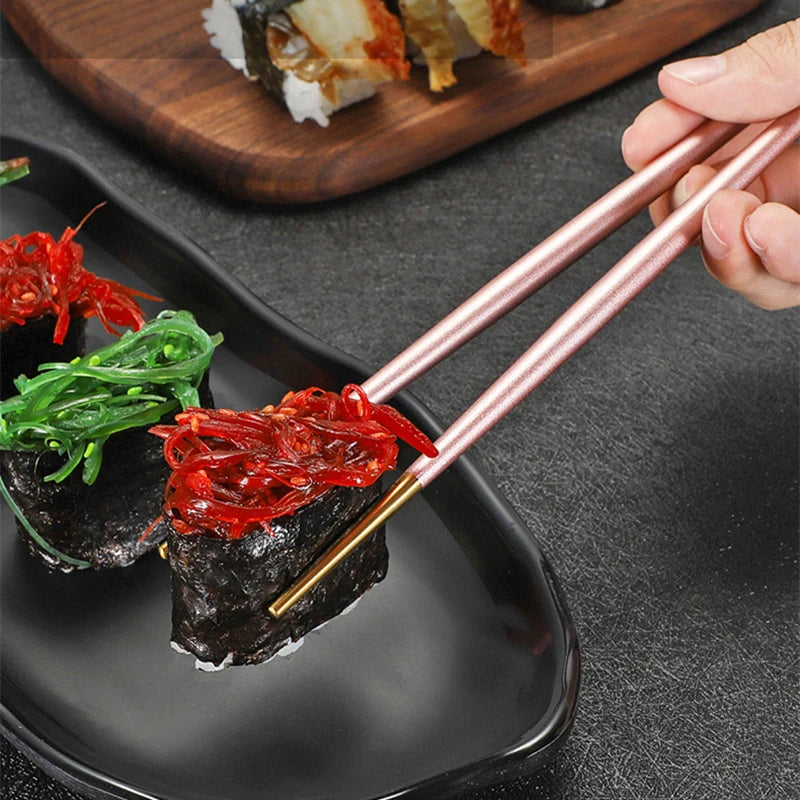 1 Pair Stainless Steel Chopsticks