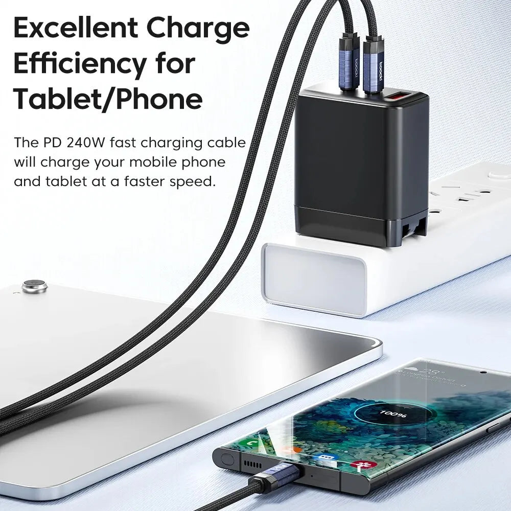 Toocki 240W Type C to USB Super Fast Charging