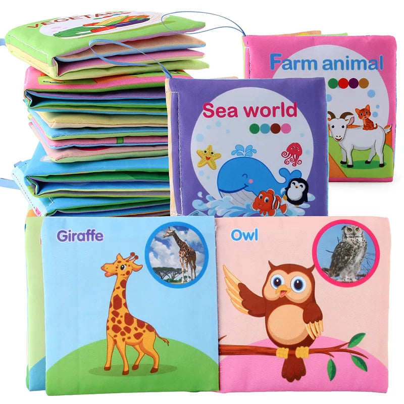 Baby Soft Cloth Book For 0-12 Months