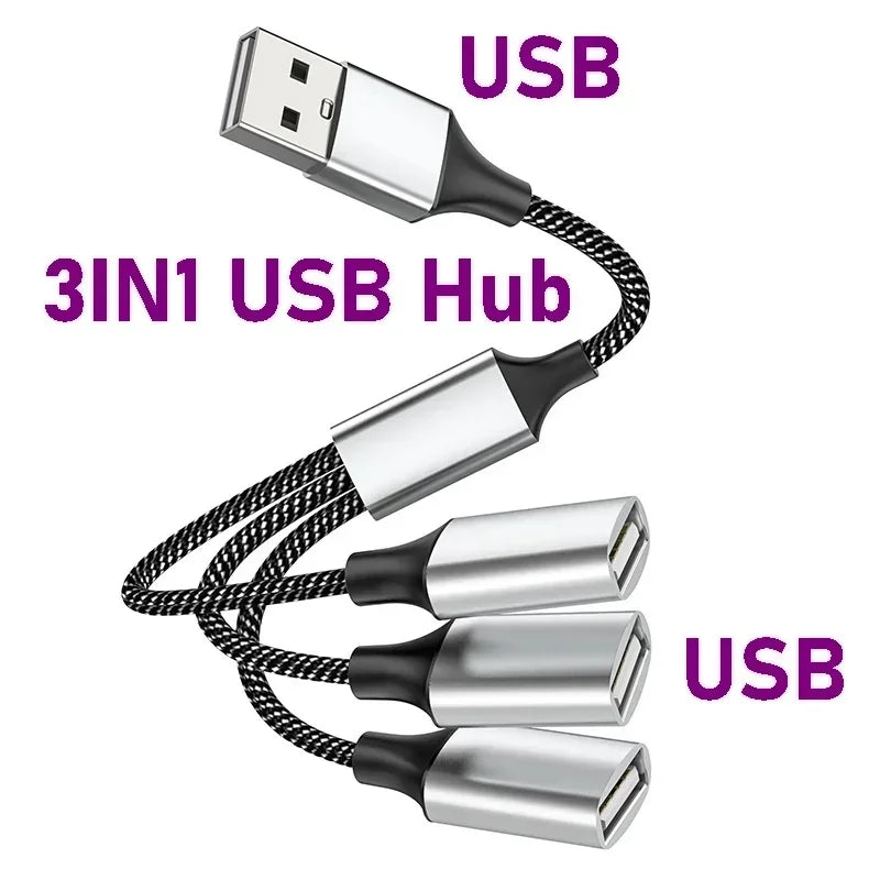 4-Port USB-C Hub OTG Adapter