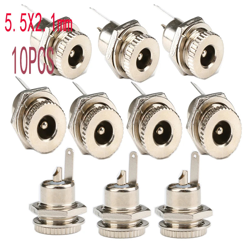 DC Power Plug & Socket Connector Set
