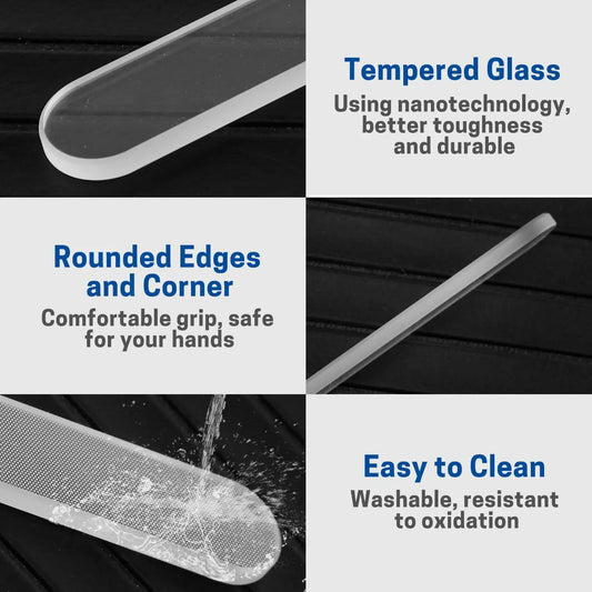 Glass Foot Rasp Heel File for Callus and Hard Skin Removal