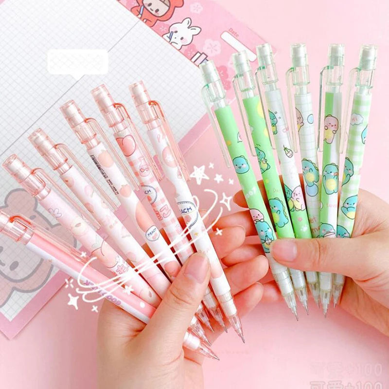 4/6pcs 0.5mm Mechanical Pencils With Erasers