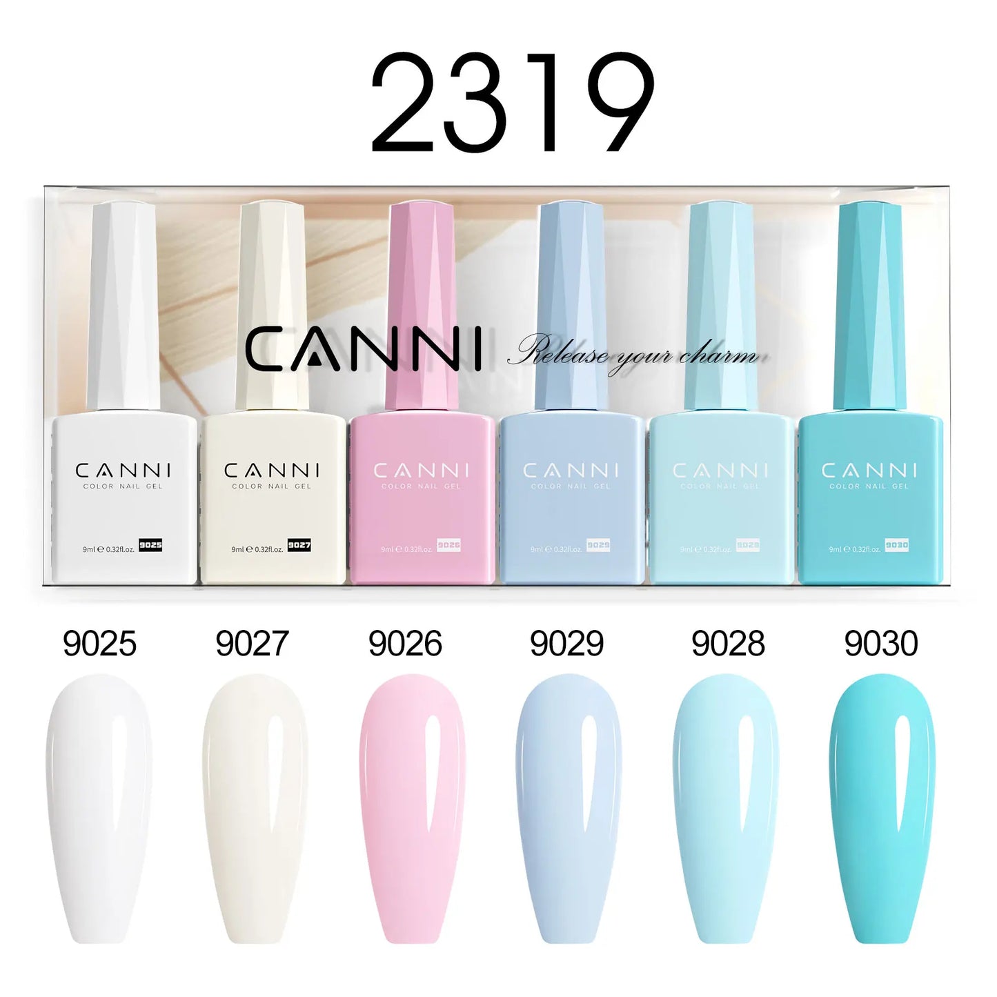 2/6pcs/kit CANNI HEMA FREE Nail Gel Polish Kit Semi Permanent