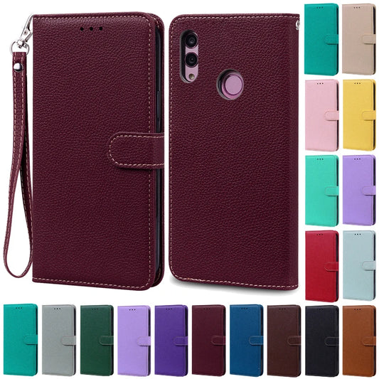 Leather Wallet Flip Case For Huawei