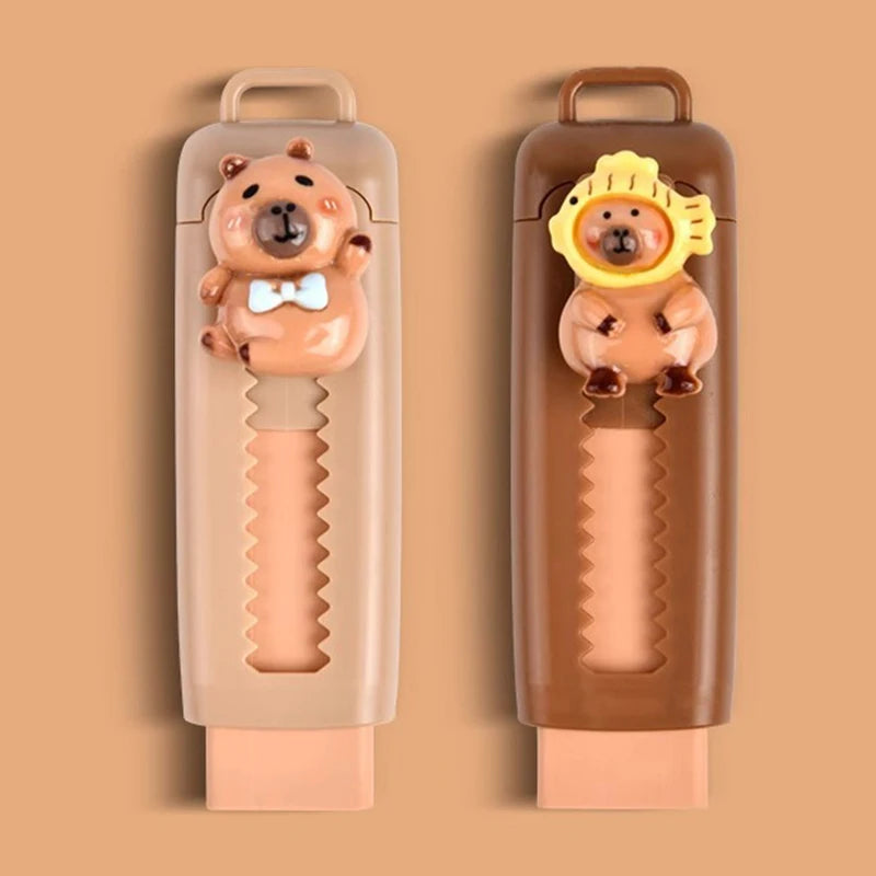 Cute Capybara Retractable Eraser