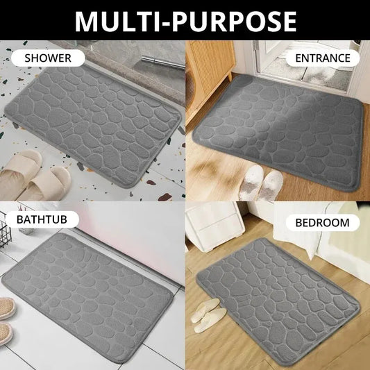 Memory Foam Pebble Bath Mat