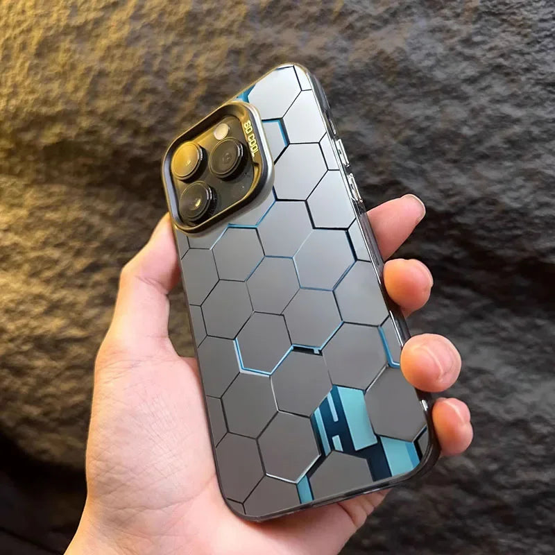 Building Design Laser Phone Case For iPhone